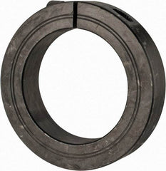 Climax Metal Products - 60mm Bore, Steel, One Piece Clamp Collar - 3-1/2" Outside Diam - Benchmark Tooling