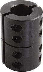 Climax Metal Products - 1-3/8" Inside x 2-3/8" Outside Diam, Two Piece Rigid Coupling without Keyway - 3-5/8" Long - Benchmark Tooling