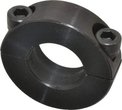 Climax Metal Products - 13/16" Bore, Steel, Two Piece Two Piece Split Shaft Collar - 1-5/8" Outside Diam, 1/2" Wide - Benchmark Tooling