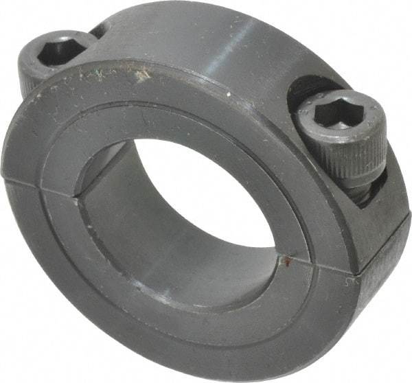 Climax Metal Products - 7/8" Bore, Steel, Two Piece Shaft Collar - 1-5/8" Outside Diam, 1/2" Wide - Benchmark Tooling