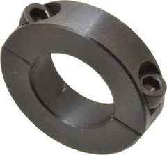 Climax Metal Products - 1-1/16" Bore, Steel, Two Piece Two Piece Split Shaft Collar - 1-7/8" Outside Diam, 1/2" Wide - Benchmark Tooling