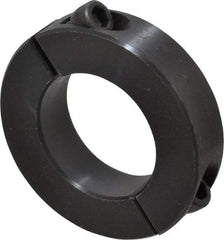 Climax Metal Products - 1-5/16" Bore, Steel, Two Piece Two Piece Split Shaft Collar - 2-1/4" Outside Diam, 9/16" Wide - Benchmark Tooling