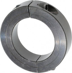 Climax Metal Products - 1-7/16" Bore, Steel, Two Piece Shaft Collar - 2-1/4" Outside Diam, 9/16" Wide - Benchmark Tooling