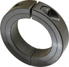 Climax Metal Products - 1-7/8" Bore, Steel, Two Piece Two Piece Split Shaft Collar - 2-7/8" Outside Diam, 11/16" Wide - Benchmark Tooling
