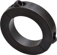 Climax Metal Products - 1-15/16" Bore, Steel, Two Piece Shaft Collar - 3" Outside Diam, 11/16" Wide - Benchmark Tooling