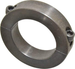 Climax Metal Products - 2-1/8" Bore, Steel, Two Piece Two Piece Split Shaft Collar - 3-1/4" Outside Diam, 3/4" Wide - Benchmark Tooling