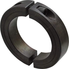 Climax Metal Products - 2-1/4" Bore, Steel, Two Piece Shaft Collar - 3-1/4" Outside Diam, 3/4" Wide - Benchmark Tooling