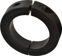 Climax Metal Products - 2-3/8" Bore, Steel, Two Piece Two Piece Split Shaft Collar - 3-1/2" Outside Diam, 3/4" Wide - Benchmark Tooling