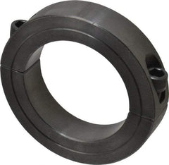 Climax Metal Products - 2-5/8" Bore, Steel, Two Piece Two Piece Split Shaft Collar - 3-7/8" Outside Diam, 7/8" Wide - Benchmark Tooling