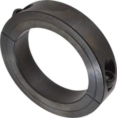 Climax Metal Products - 3" Bore, Steel, Two Piece Shaft Collar - 4-1/4" Outside Diam, 7/8" Wide - Benchmark Tooling