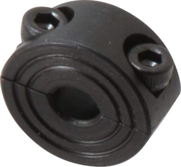 Climax Metal Products - 6mm Bore, Steel, Two Piece Shaft Collar - 3/4" Outside Diam - Benchmark Tooling