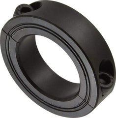 Climax Metal Products - 35mm Bore, Steel, Two Piece Shaft Collar - 2-1/4" Outside Diam - Benchmark Tooling