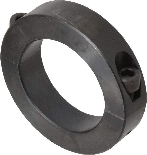 Climax Metal Products - 55mm Bore, Steel, Two Piece Shaft Collar - 3-1/4" Outside Diam - Benchmark Tooling