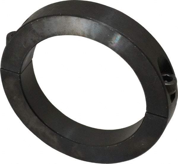 Climax Metal Products - 80mm Bore, Steel, Two Piece Shaft Collar - 4-1/4" Outside Diam - Benchmark Tooling