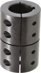 Climax Metal Products - 1-3/8" Inside x 2-3/8" Outside Diam, Rigid Coupling with Keyway - 3-5/8" Long x 5/16" Keyway Width - Benchmark Tooling