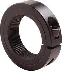 Climax Metal Products - 1-3/4-16 Thread, Steel, One Piece Threaded Shaft Collar - 2-3/4" Outside Diam, 11/16" Wide - Benchmark Tooling