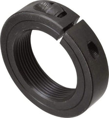 Climax Metal Products - 2-12 Thread, Steel, One Piece Threaded Shaft Collar - 3" Outside Diam, 11/16" Wide - Benchmark Tooling