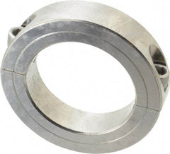 Climax Metal Products - 2-1/2" Bore, Stainless Steel, Two Piece Shaft Collar - 3-3/4" Outside Diam, 7/8" Wide - Benchmark Tooling