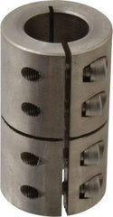 Climax Metal Products - 1" Inside x 1-3/4" Outside Diam, One Piece Split Clamping Collar - 3" Long - Benchmark Tooling