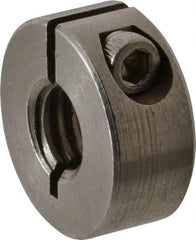 Climax Metal Products - 3/8-16 Thread, Stainless Steel, One Piece Threaded Shaft Collar - 7/8" Outside Diam, 3/8" Wide - Benchmark Tooling