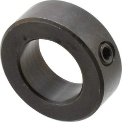 Climax Metal Products - 1-3/16" Bore, Steel, Set Screw Shaft Collar - 2" Outside Diam, 11/16" Wide - Benchmark Tooling