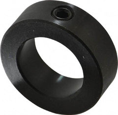 Climax Metal Products - 1-1/4" Bore, Steel, Set Screw Shaft Collar - 2" Outside Diam, 11/16" Wide - Benchmark Tooling