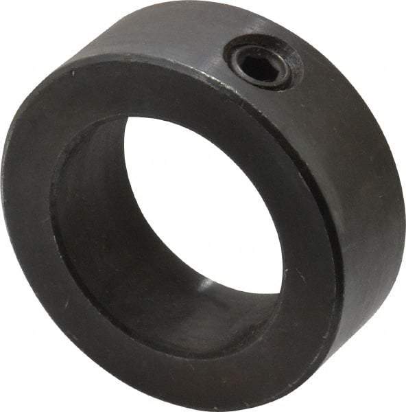 Climax Metal Products - 1-3/8" Bore, Steel, Set Screw Shaft Collar - 2-1/8" Outside Diam, 3/4" Wide - Benchmark Tooling