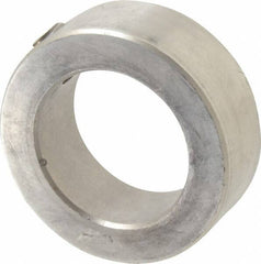 Climax Metal Products - 1-1/8" Bore, Stainless Steel, Set Screw Shaft Collar - 1-3/4" Outside Diam, 5/8" Wide - Benchmark Tooling