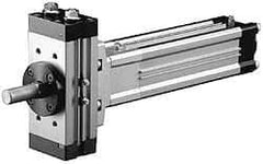 SMC PNEUMATICS - 40mm Bore, 180° Rotation, Air Actuator - 101.5 Max psi - Benchmark Tooling