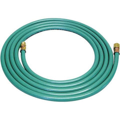 Dynabrade - 8mm ID x 12.7" OD 12' Long Multipurpose Air Hose - Male/Female Ends, 90 Working psi, Green - Benchmark Tooling