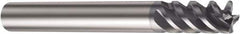 Sandvik Coromant - 1/4", 1/2" LOC, 1/4" Shank Diam, 3" OAL, 4 Flute, Solid Carbide Square End Mill - Single End, Spiral Flute, 50° Helix, Centercutting, Right Hand Cut, Right Hand Flute, Series CoroMill Plura - Benchmark Tooling