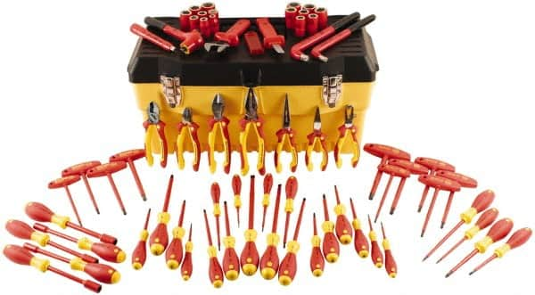 Wiha - 66 Piece Insulated Hand Tool Set - Comes in Molded Case - Benchmark Tooling