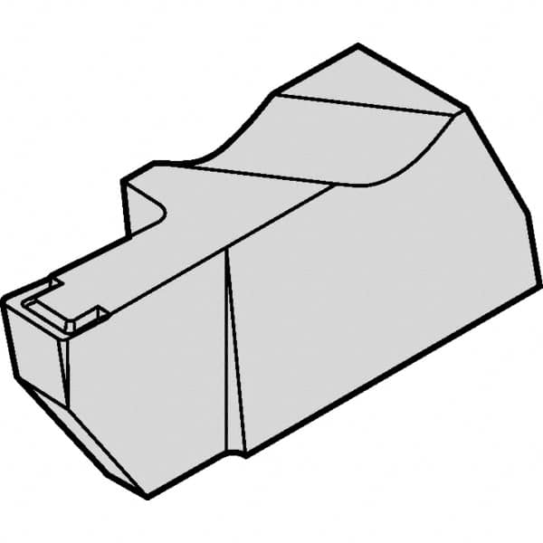 Kennametal - 3M350NGD K Grade KC5025, 3.5mm Cutting Width Carbide Grooving Insert - 6.35mm Max Depth of Cut, Left Hand, 0.32mm Corner Radius, AlTiN Finish - Benchmark Tooling