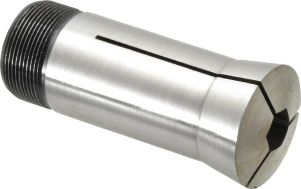 Interstate - 15/32 Inch 5C Hex Collet - 3.28" Overall Length, 1.041-24 Internal Thread Size, Steel, 0.0039 Inch TIR - Exact Industrial Supply