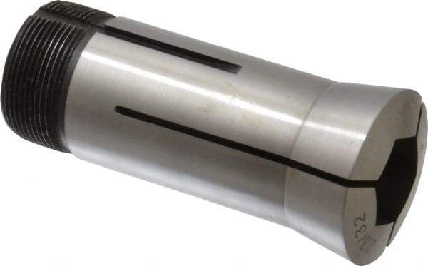 Interstate - 23/32 Inch 5C Hex Collet - 3.28" Overall Length, 1.041-24 Internal Thread Size, Steel, 0.0039 Inch TIR - Exact Industrial Supply