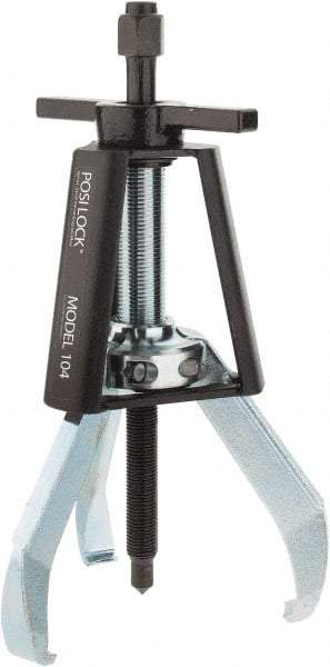 Posi Lock Puller - 5" Spread, 5 Ton Capacity, Puller - 4" Reach, 10" Long, For Bearings, Gears & Pulleys - Benchmark Tooling