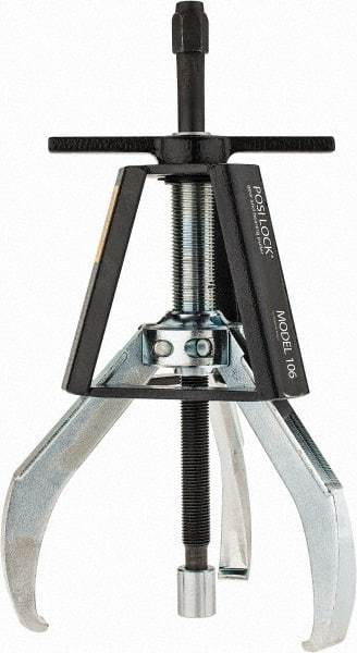 Posi Lock Puller - 7" Spread, 10 Ton Capacity, Puller - 6" Reach, 13" Long, For Bearings, Gears & Pulleys - Benchmark Tooling