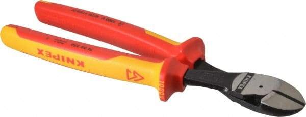 Knipex - 10" OAL, 3/16" Capacity, Diagonal Cutter - 15/16" Jaw Length x 1-1/16" Jaw Width - Benchmark Tooling