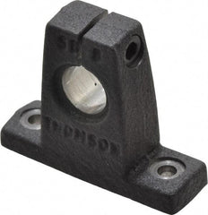 Thomson Industries - 1/2" Diam, Malleable Iron Alloy Shaft Support - Plain Shafting - Benchmark Tooling