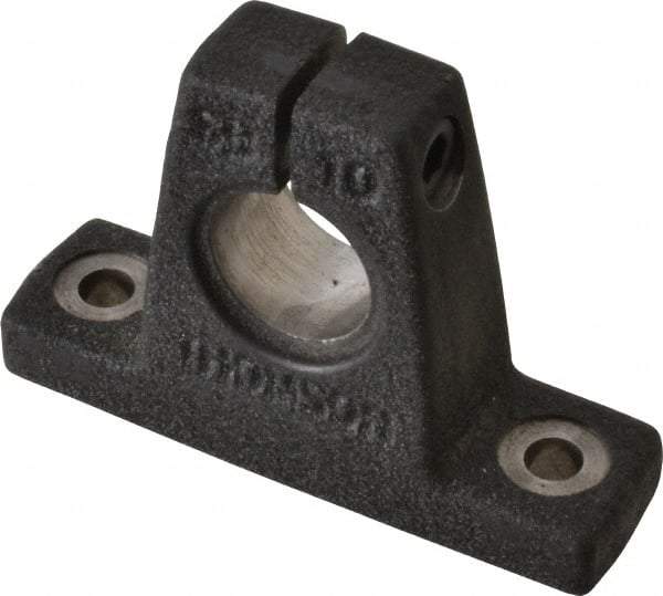 Thomson Industries - 5/8" Diam, Malleable Iron Alloy Shaft Support - Plain Shafting - Benchmark Tooling