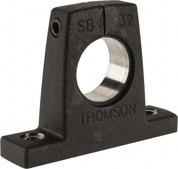 Thomson Industries - 2" Diam, Malleable Iron Alloy Shaft Support - Plain Shafting - Benchmark Tooling