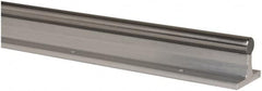 Thomson Industries - 1/2" Shaft Diam, 1-1/2" Base Width, Steel Shaft, Aluminum Rail, Round Shaft Assemblies - 24" Long, 1/4" Neck Width - Benchmark Tooling