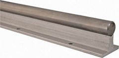 Thomson Industries - 1" Shaft Diam, 2.13" Base Width, Steel Shaft, Aluminum Rail, Round Shaft Assemblies - 24" Long, 1/2" Neck Width - Benchmark Tooling