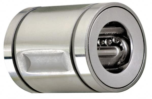 Thomson Industries - 5/8" Inside Diam, 150 Lbs. Dynamic Capacity, Open Linear Bearing - Benchmark Tooling