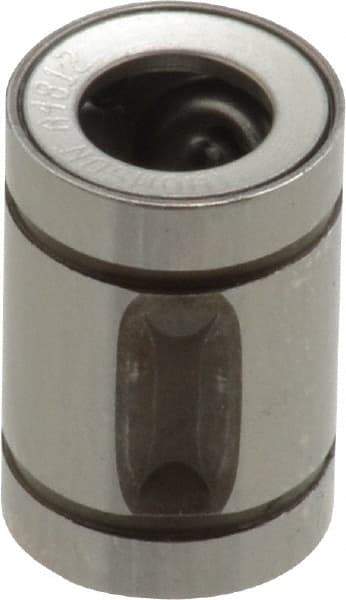 Thomson Industries - 1/4" ID, 19 Lb Dynamic Load Capacity, Closed Linear Bearing - 1/2" OD - Benchmark Tooling