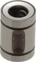 Thomson Industries - 1/4" ID, 19 Lb Dynamic Load Capacity, Closed Linear Bearing - 1/2" OD - Benchmark Tooling