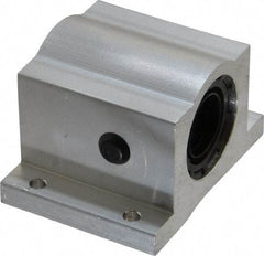 Thomson Industries - 3/4" Inside Diam, 1130/2260 Lbs. Dynamic Capacity, Closed Single Pillow Block Linear Bearing - 1-3/4" Overall Height x 2-3/4" Overall Width - Benchmark Tooling