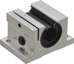 Thomson Industries - 5/8" Inside Diam, 620/1240 Lbs. Dynamic Capacity, Open Single Pillow Block Linear Bearing - 1.44" Overall Height x 2-1/2" Overall Width - Benchmark Tooling