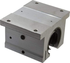 Thomson Industries - 1-1/2" Inside Diam, 3880/7760 Lbs. Dynamic Capacity, Open Single Pillow Block Linear Bearing - 2.94" Overall Height x 4-3/4" Overall Width - Benchmark Tooling