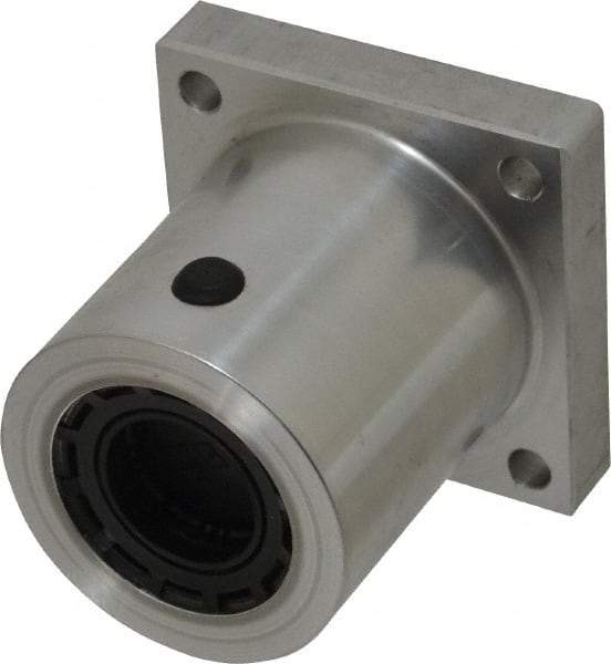 Thomson Industries - 2.13" Inside Diam, 1050/2100 Lbs. Dynamic Capacity, Single Flanged Pillow Block Linear Bearing - 2-3/4" Overall Width - Benchmark Tooling